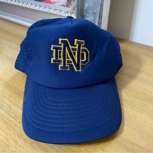 Vintage Notre Dame SnapBack Trucker Mesh Ball Cap Hat